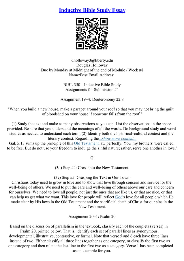 Inductive Essay | PDF