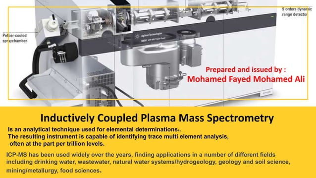 Inductively coupled plasma mass spectrometry | PPTX