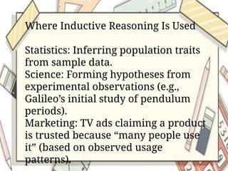 Comprehensive Exploration of Inductive Reasoning: Concepts, Examples ...