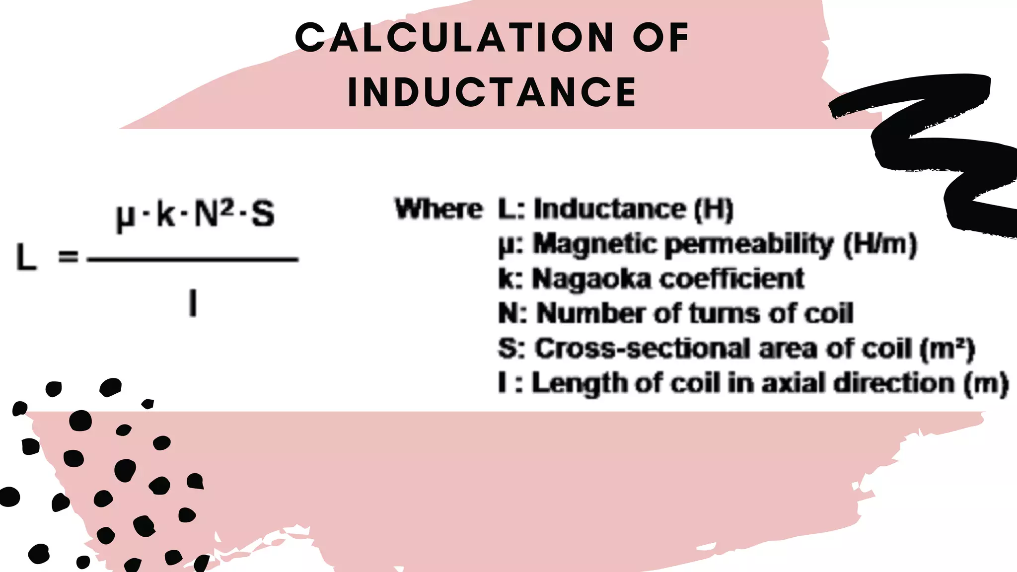 CALCULATION OF
INDUCTANCE
 