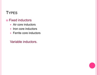 Inductors | PPTX