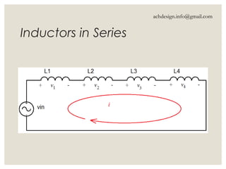 Inductors in Series
achdesign.info@gmail.com
 