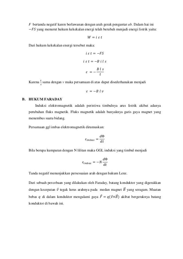 Induksi Elektromagnetik Listrik Magnet