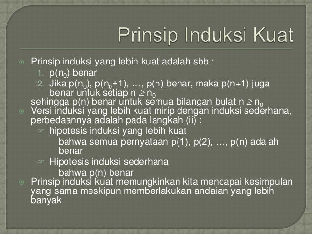 Contoh Soal Induksi Matematika Kuat Dan Pembahasannya ...