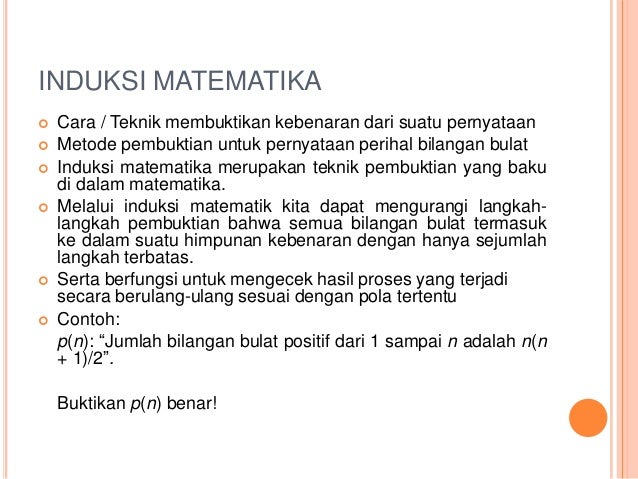  Induksi matematika 