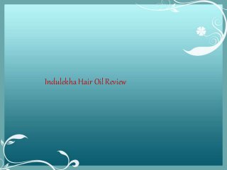 Indulekha Hair Oil Review 
 