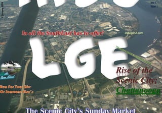 1 January 2014

Issue 1
Volume 1

IndulgeSE.com

Rise of the
Scenic City;
Chattanooga

 