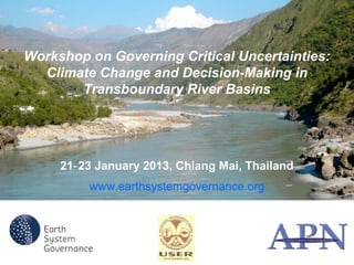 New Challenges of Transboundary Water Conflicts and Climate Change for ...