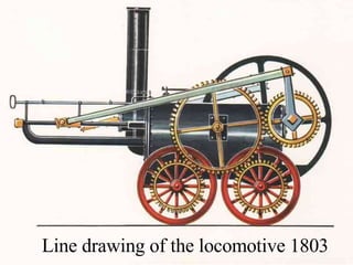 Line drawing of the locomotive 1803 