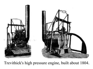 Trevithick's high pressure engine, built about 1804. 