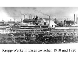Krupp-Werke in Essen zwischen 1910 und 1920 