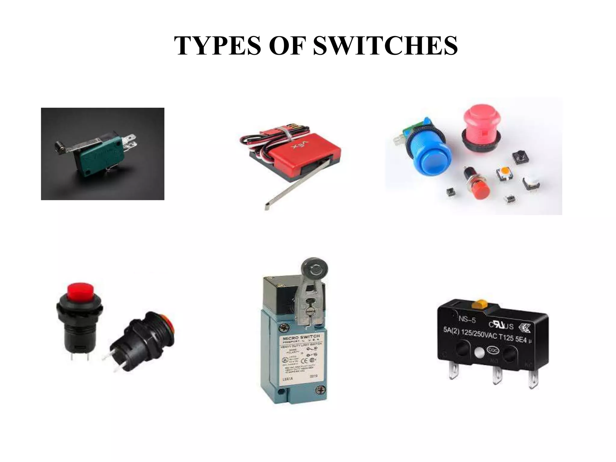 TYPES OF SWITCHES
 