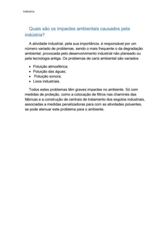 Indústria
 