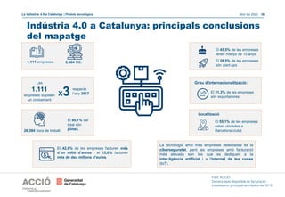 Abril del 2021| 39
La indústria 4.0 a Catalunya | Píndola tecnològica
Indústria 4.0 a Catalunya: principals conclusions
de...