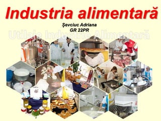 Industria alimentară
Șevciuc Adriana
GR 22PR
 