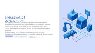 Comprehensive Industrial IoT Architecture for Smart Manufacturing and ...
