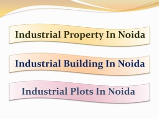 Industrial Property In Noida
Industrial Building In Noida
Industrial Plots In Noida
 