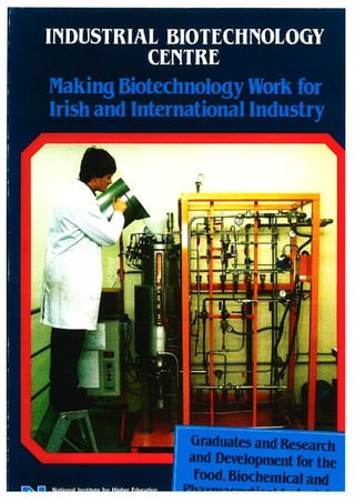 Industrial biotech unit promotional flyer