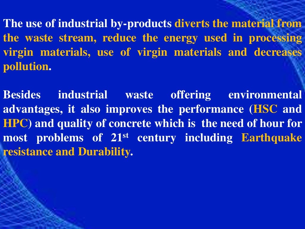 Industrial byproducts