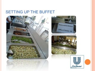 SETTING UP THE BUFFET
 