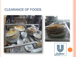 CLEARANCE OF FOODS
 