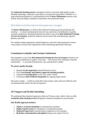 Standardizing Clean Industrial Cleaning in Gurgaon- Setting New Standards of Cleanliness.pdf