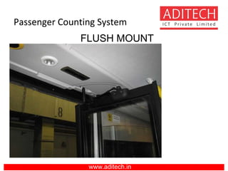 Passenger Counting System
www.aditech.in
FLUSH MOUNT
 