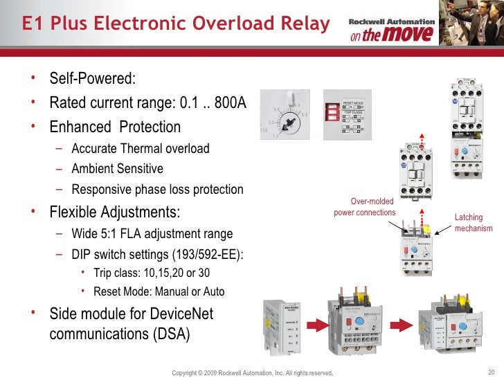 Industrial control motor overload protection