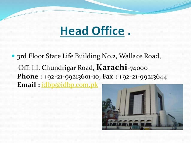 State Life Building Wallace Road Karachi State Life Building Wallace Road Karachi