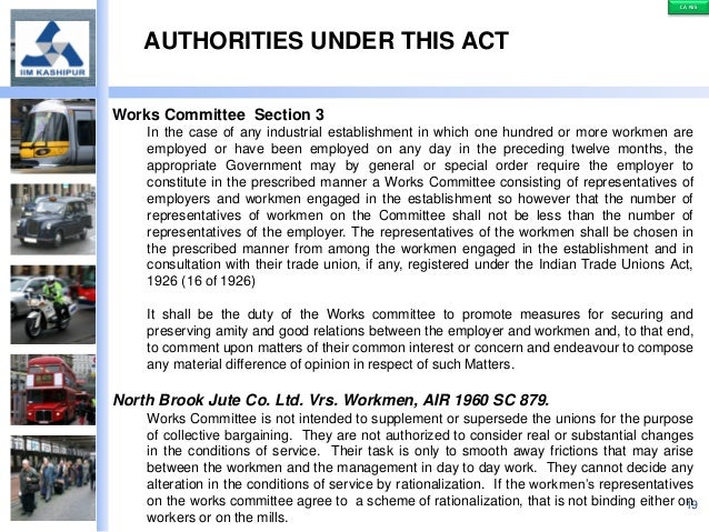 industrial dispute act Industrial disputes act, 1947 plays a vital role to sort out the above dispute by conciliation or award it is designed in a way to settle the disputes amicably between employees with the management of industries. industrial dispute act Industrial disputes act, 1947 plays a vital role to sort out the above dispute by conciliation or award it is designed in a way to settle the disputes amicably between employees with the management of industries.