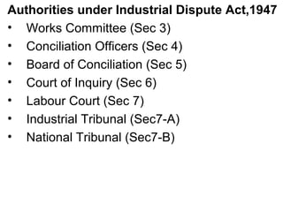 Industrial disputes act, 1947 | PPT