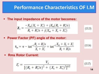 INDUSTRIAL DRIVES Induction motor drive Performance characteristics ...