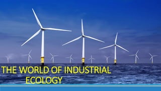 THE WORLD OF INDUSTRIAL
ECOLOGY
 
