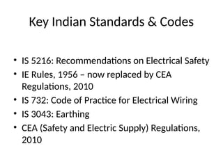 Electrical Safety practices in India pptx | PPTX
