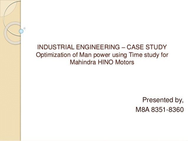 case study industrial engineering