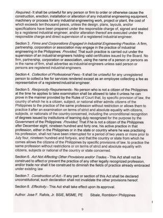 Industrial Engineering Law Act | PPT