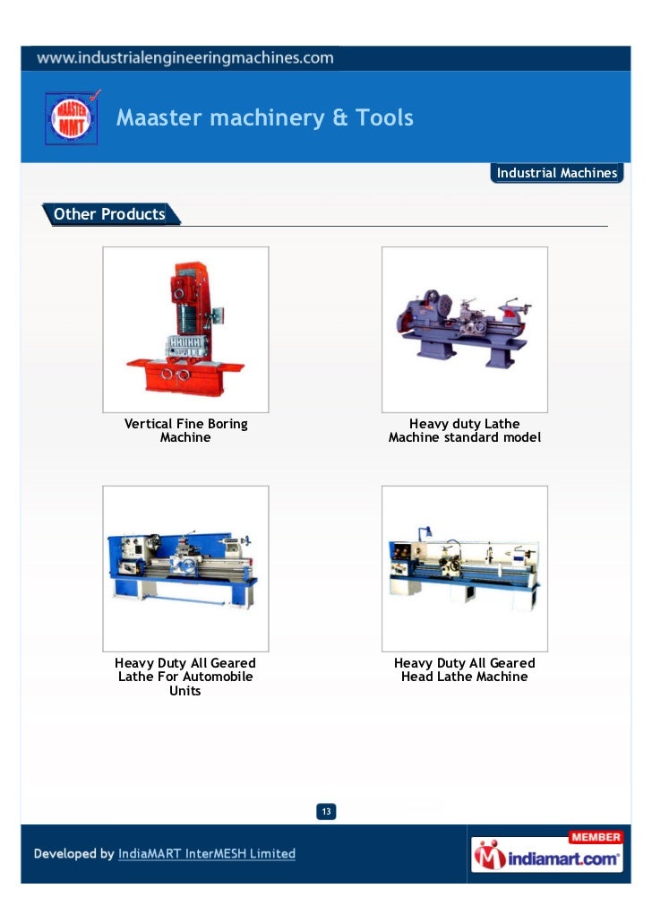 Maaster machinery & Tools, Coimbatore, Industrial Machines