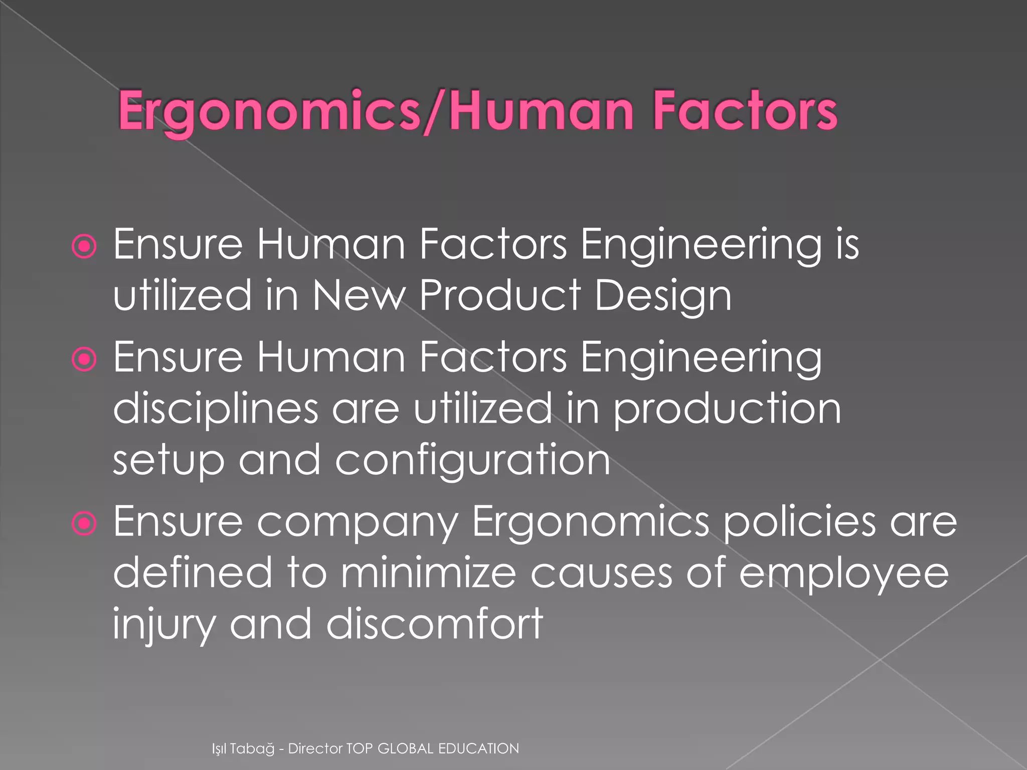 Industrial engineering presentation | PPTX