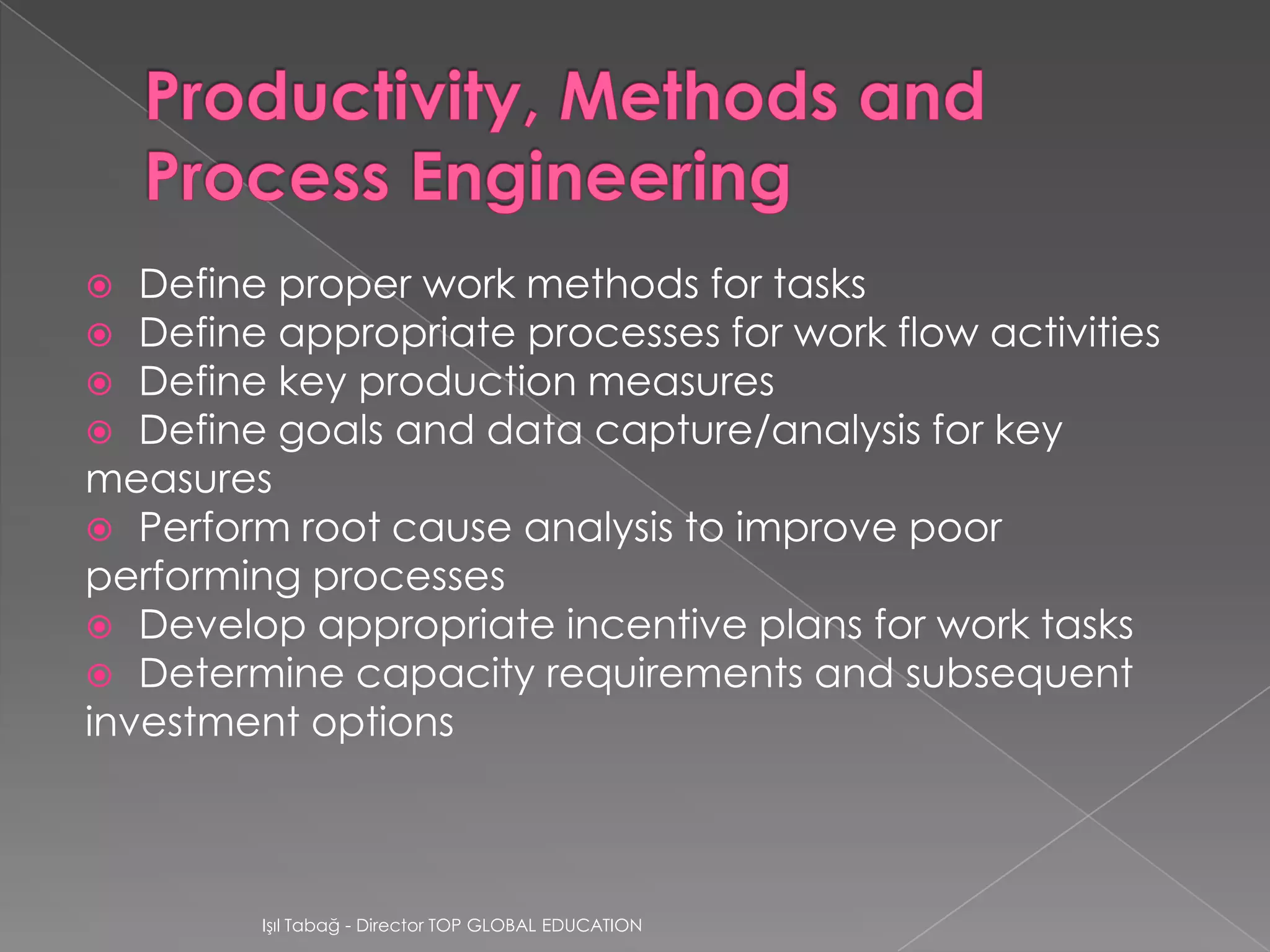 Industrial engineering presentation | PPTX
