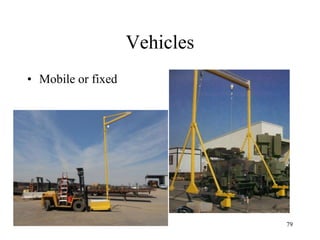 Vehicles
• Mobile or fixed
79
 