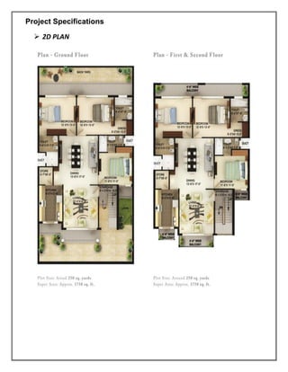 Project Specifications
➢ 2D PLAN
 
