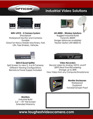 Opticom Industrial Flyer Spring 2016