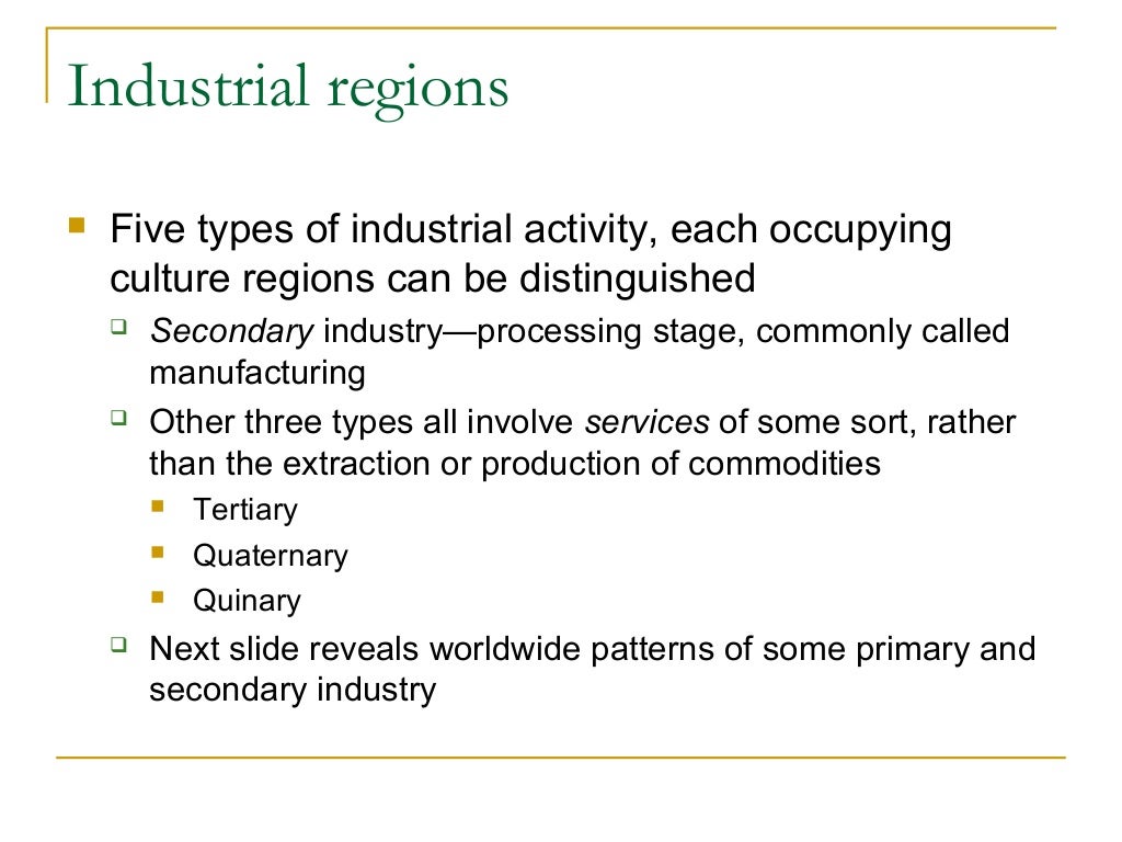Industrial geography part i