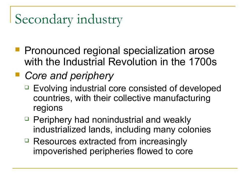 Industrial geography part i