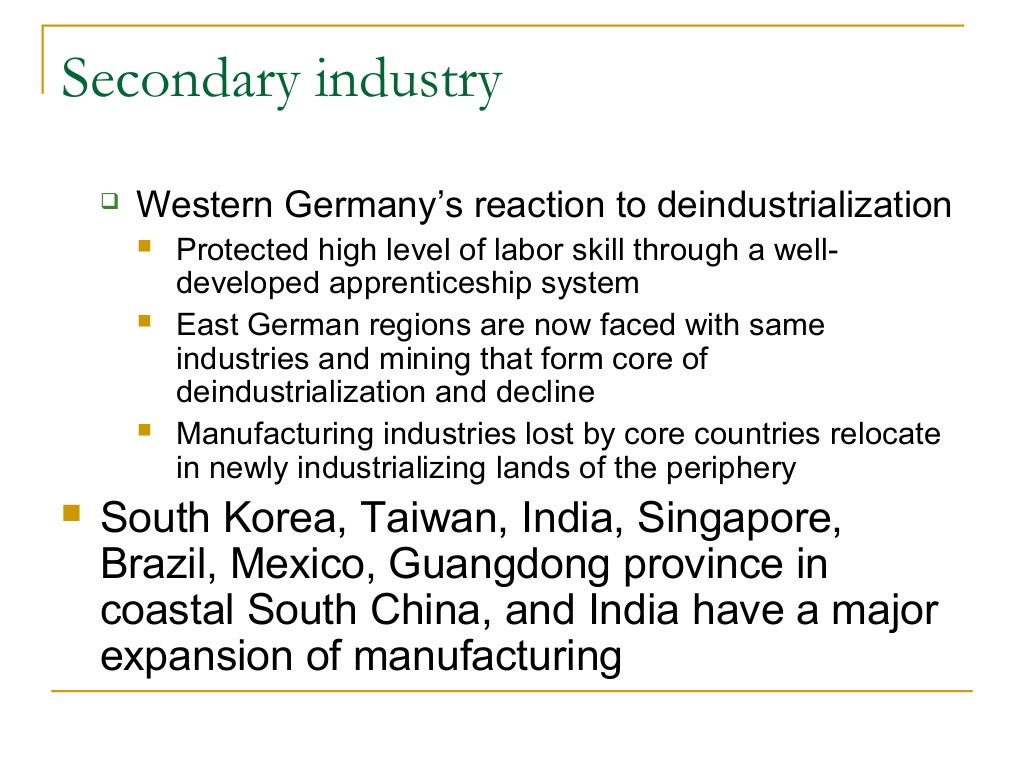 Industrial geography part i