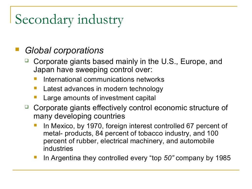 Industrial geography part i