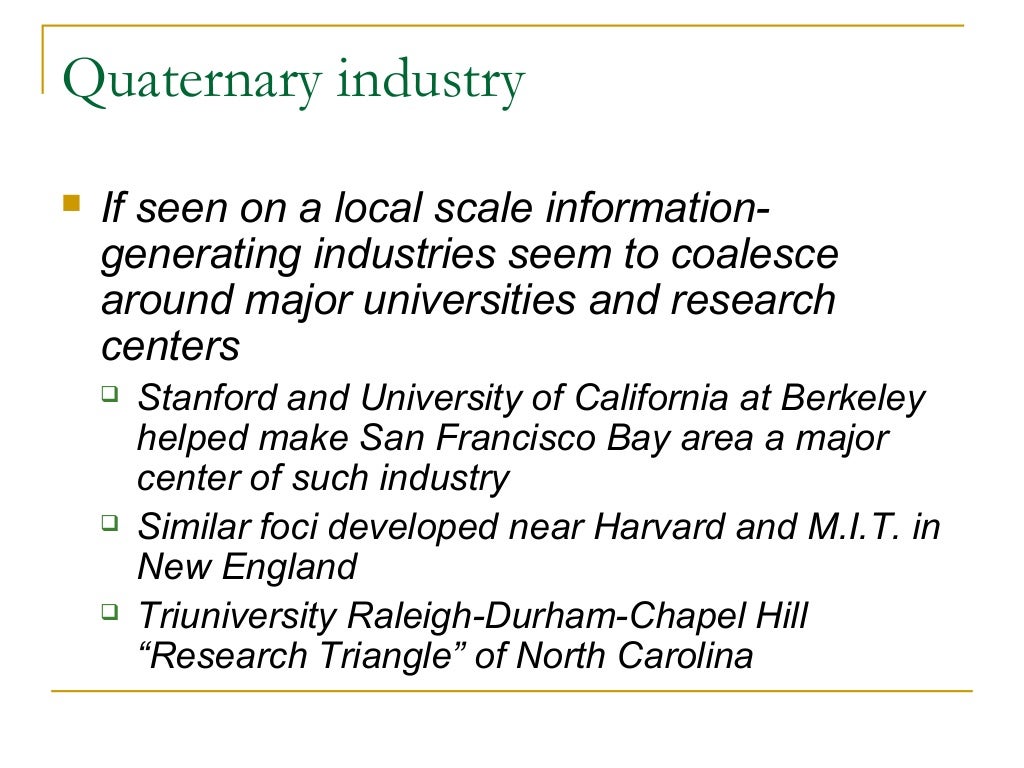 Industrial geography part i