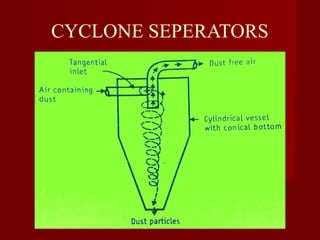 CYCLONE SEPERATORS
 
