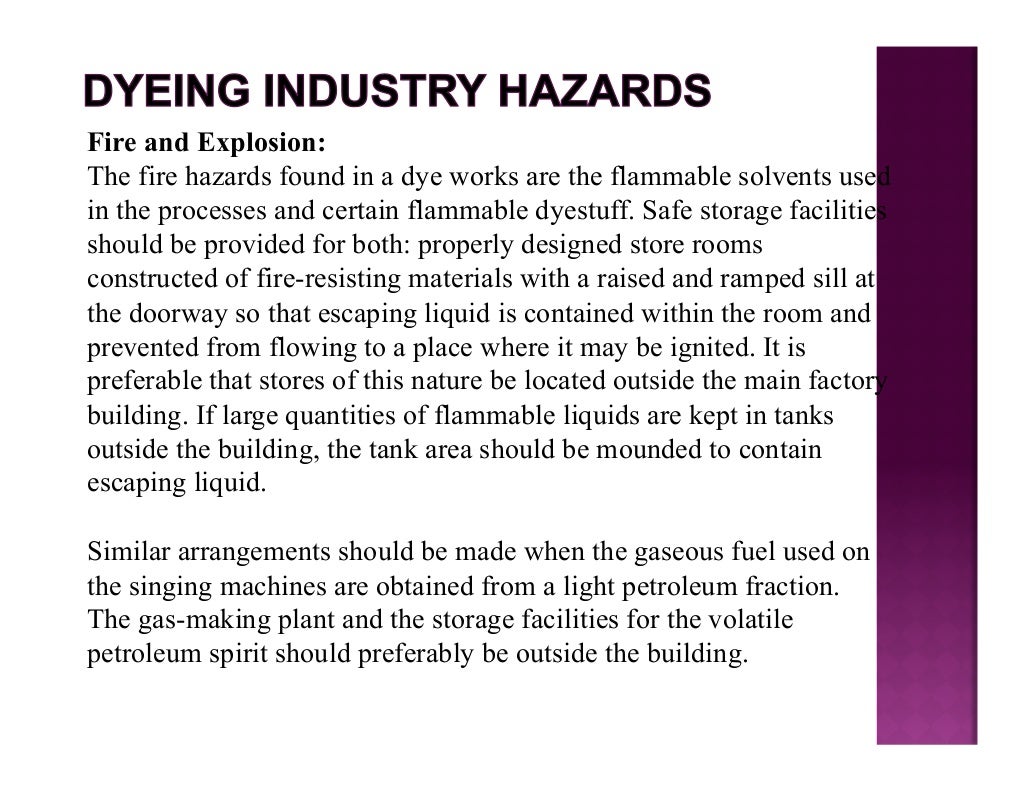 Industrial Hazards and Their Safety Measure in Textile Industry