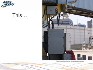 Flickr/Pelco Surveillance Cameras/takomabibelot
This…
 